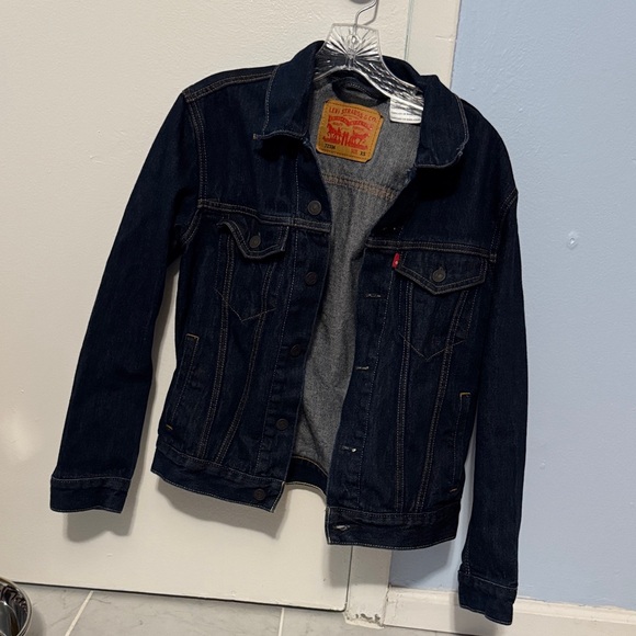 Levi's Navy Blue Denim Jacket, men’s’ extra small dark blue - Picture 1 of 3